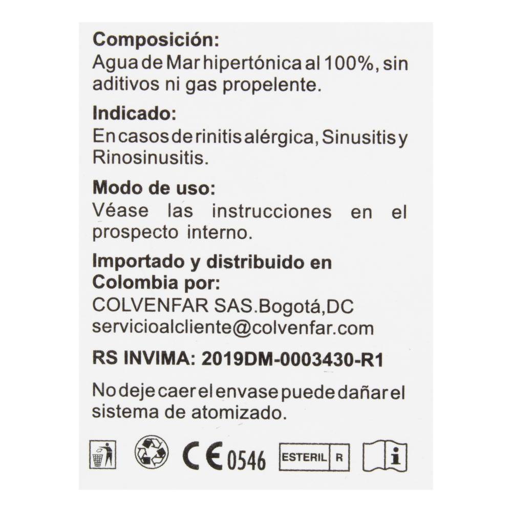 Tonimer Lab Hipertonico Spray 125 Ml Alivio Congestión - Imagen 3