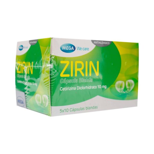 Mega We Care Zirin Cetirizina 50 Cápsulas Blandas - Imagen 2