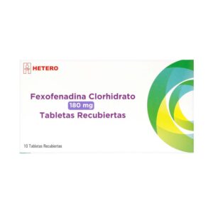 Fexofenadina Clorhidrato 180 Mg 10 Tabletas Recubiertas