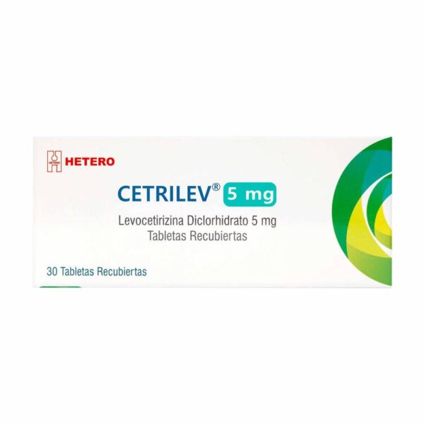 Cetrilev Levocetirizina 5 Mg 30 Tabletas