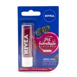 Protector Labial Hidratante Nivea Blackberry Shine 4.8 Gr
