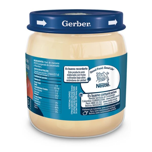 Compota Gerber Manzana 113 g - Imagen 2