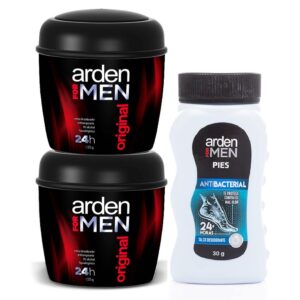 2 Desodorantes Arden For Men Crema 135 Gr + Talco 30 Gr