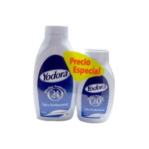 Talco Yodora Antibacterial 120 Gr + Talco Yodora 90 Gr