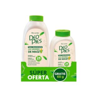 Deo Pies Talco Con Almidon De Maiz 120Gr Gratis 60 Gr