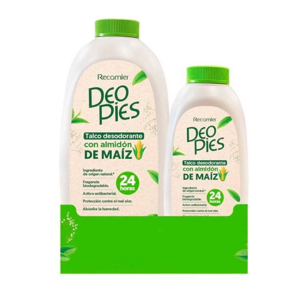 Deo Pies Talco Con Almidon De Maiz 300Gr Gratis 120Gr