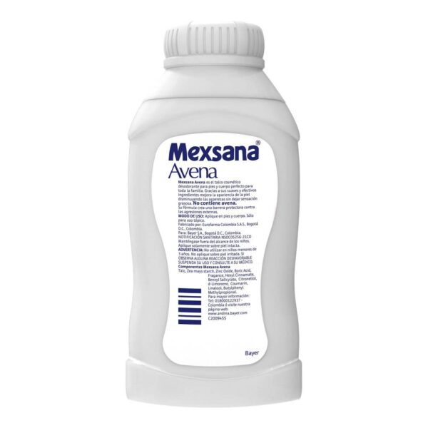 Talco Mexsana Avena Antibacterial Y Suave 85 Gr - Imagen 2