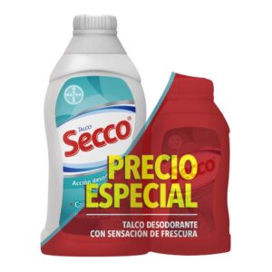 Talco Secco Accion Desodorante 150 Gr + 90 Gr