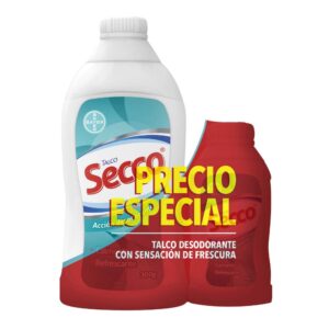 Talco Secco Accion Desodorante 300 Gr + 90 Gr