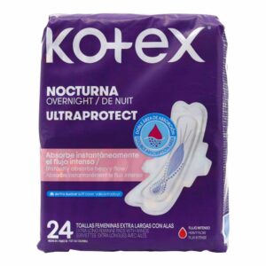 Toallas Kotex Nocturna Ultra Protect 24 Unidades