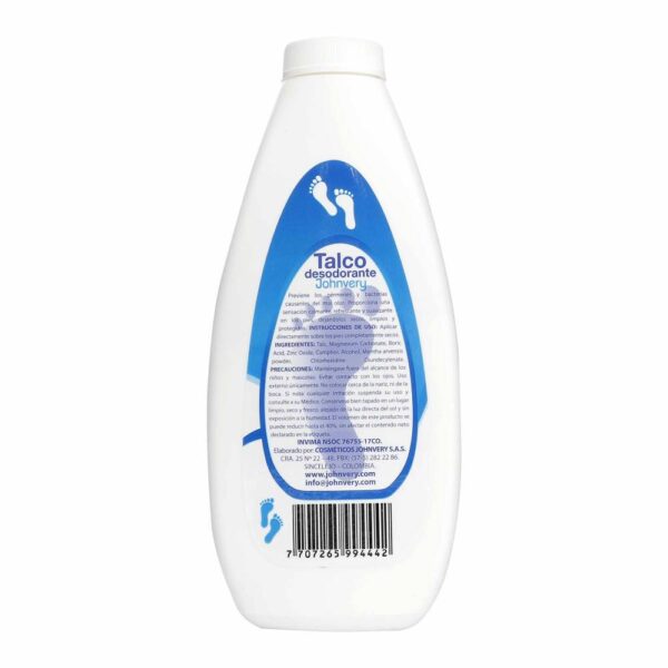 Talco Desodorante Para Pies Johnvery 150 Gr - Imagen 2