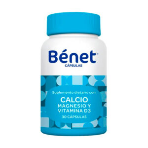 Benet Calcio Magnesio Vitamina D3 30 Cápsulas