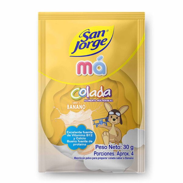 Colada San Jorge Banano 12 Unidades 30 g - Imagen 2