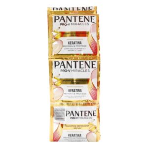 Shampoo Pantene Keratina Repara y Protege 18 ml 12 Sobres