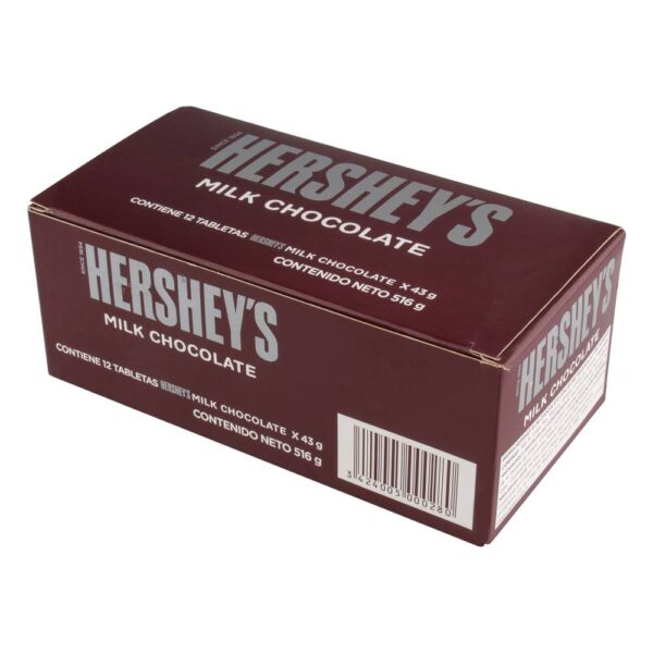 Chocolatina Hersheys Milk 43 g 12 Unidades