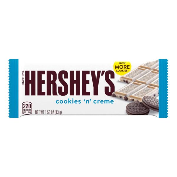 Chocolatina Hersheys Blanca 43 g 12 Unidades - Imagen 2