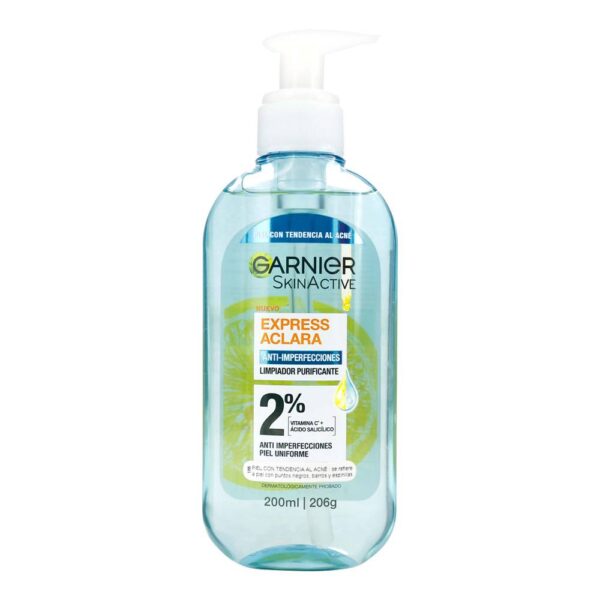 Gel Limpiador Purificante Anti Imperfecciones Garnier 200 ml