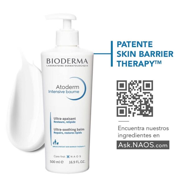 Atoderm Intensive Baume Piel Muy Seca 500 ml Bioderma - Imagen 3