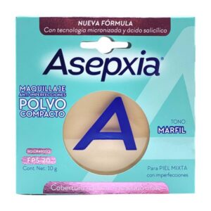 Polvo Compacto Asepxia Marfil mate