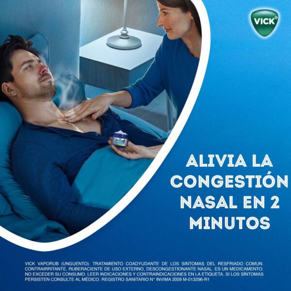 2 Vick Vaporub 50 g Alivio De Síntomas Gripales - Imagen 2