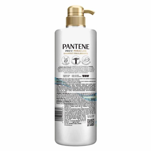 Shampoo Pantene Equilibrio Raiz y Puntas 510 ml - Imagen 2