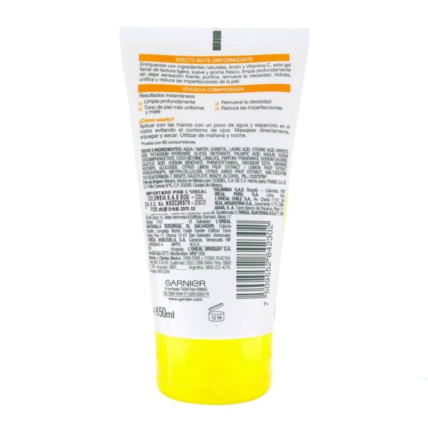 Gel Limpiador Facial Garnier Express Aclara 150 ml - Imagen 2