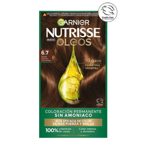 Tinte Nutrisse Oleo 6.7 Rubio Oscuro Chocolate