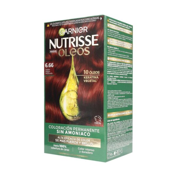 Tinte Nutrisse Oleos 6.66 Rubio Rojizo Profundo - Imagen 2