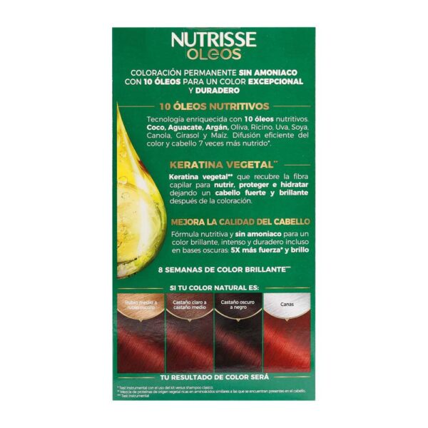 Tinte Nutrisse Oleos 6.66 Rubio Rojizo Profundo - Imagen 4
