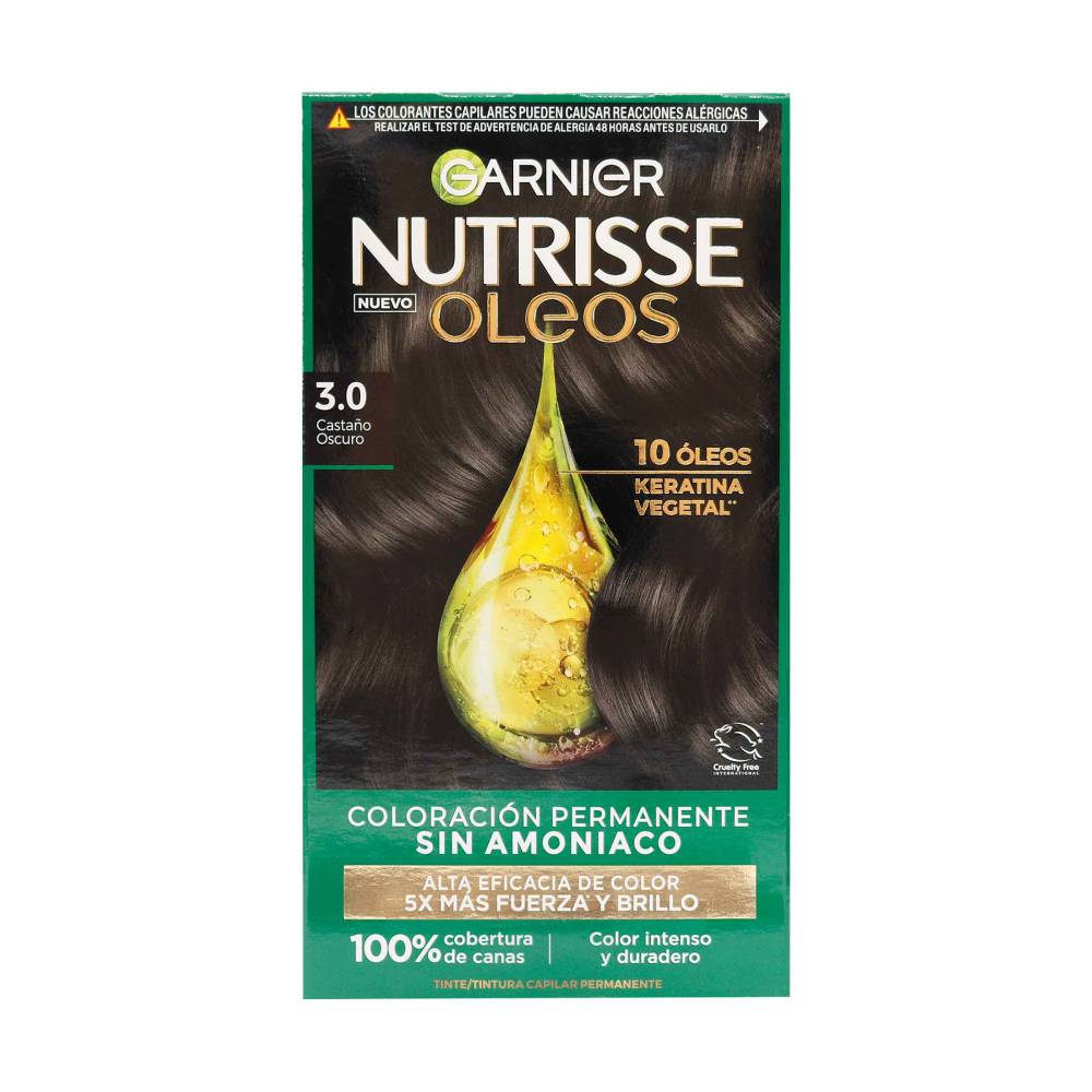 Tinte Nutrisse Oleos 3.0 Castaño Oscuro
