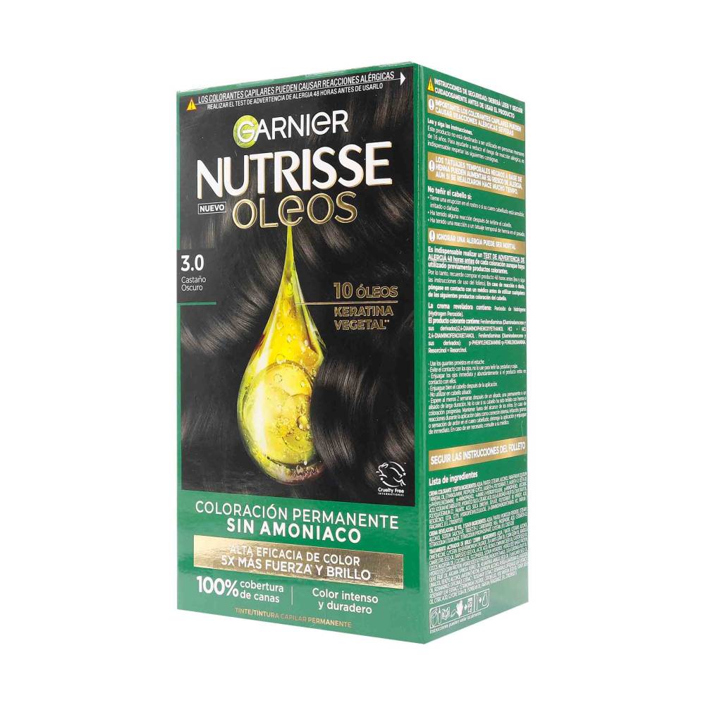 Tinte Nutrisse Oleos 3.0 Castaño Oscuro - Imagen 2
