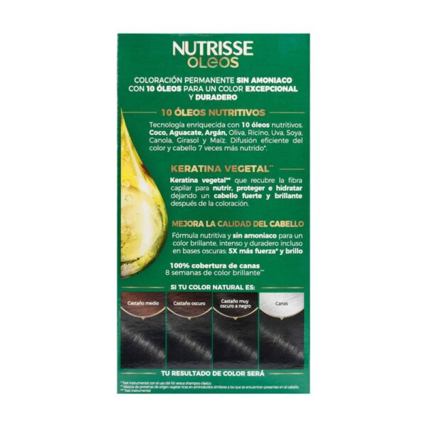 Tinte Nutrisse Oleos 1.0 Negro - Imagen 4