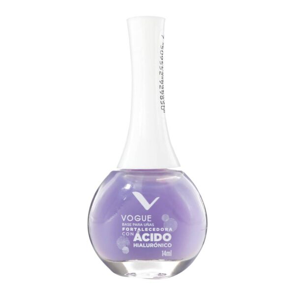 Base Uñas Vogue Fortalecedora con Acido Hialuronico 14Ml
