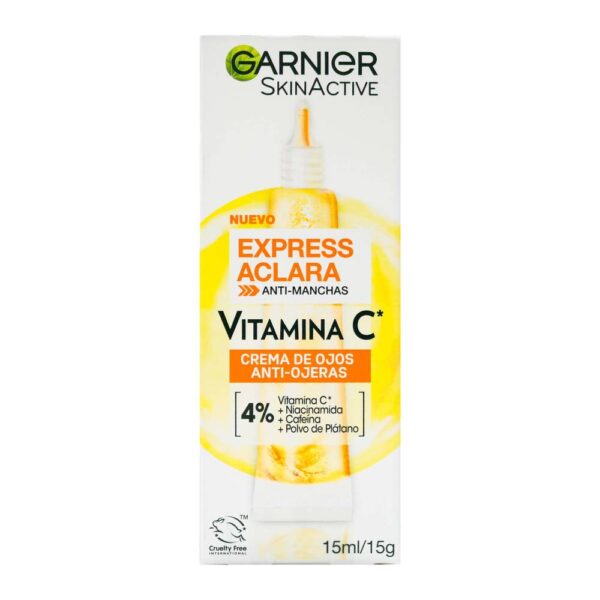 Crema de Ojos Anti Ojeras Garnier 15 ml Vitamina C