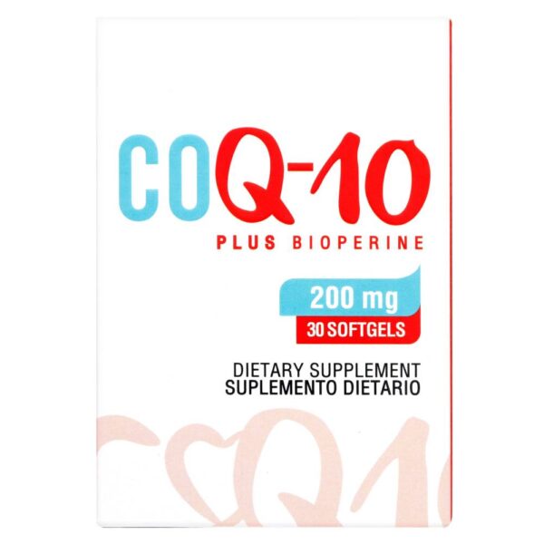Coq 10 Plus Bioperine 200 mg 30 Capsulas