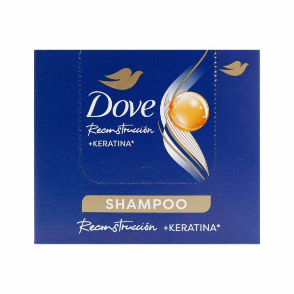Shampoo Dove Reconstruccion Keratina 24 Sobres 18 ml - Imagen 2
