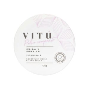 Polvo Compacto Vitu Vitamina E #4 Castaña 12g