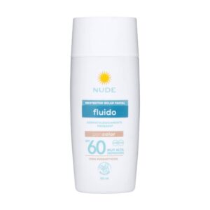 Protector Solar Facial Nude Fluido Con Color 60 Spf 50 ml