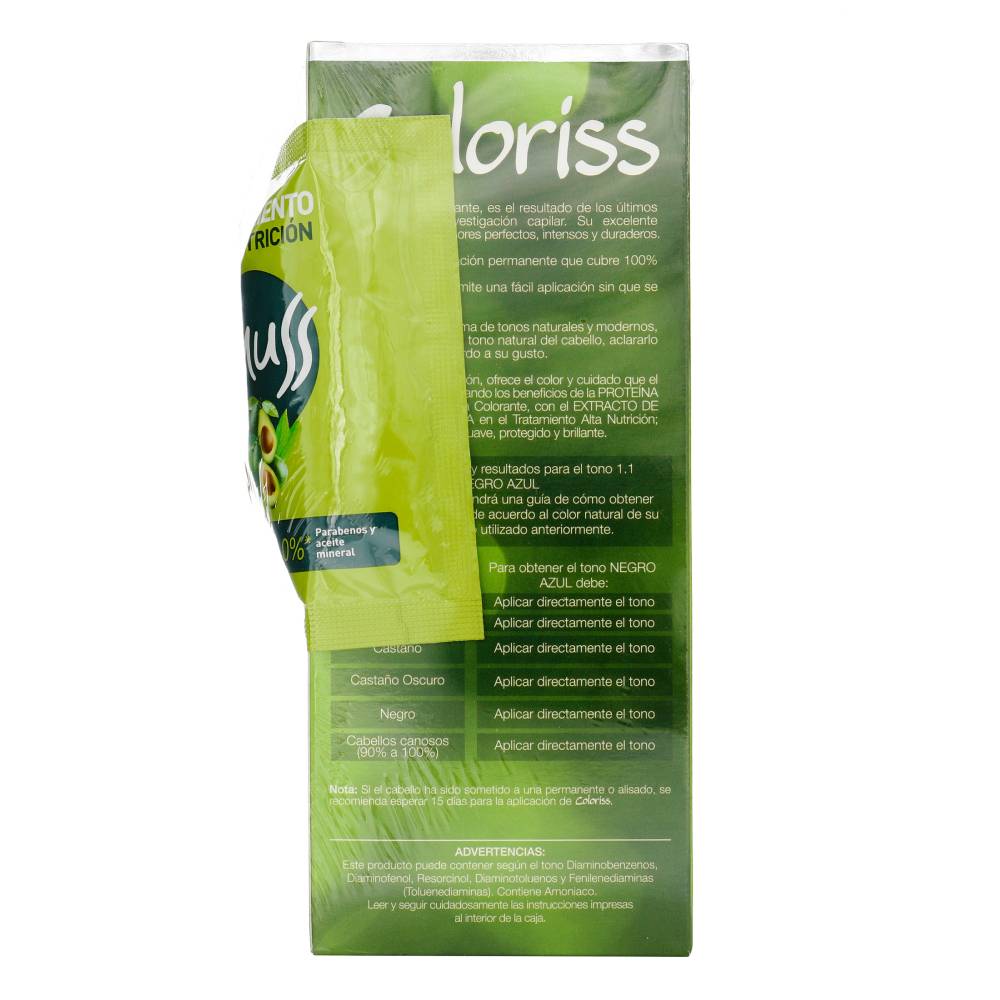 Tinte Coloris Kit 11 Negro Azul + Tratamiento 30 g - Imagen 4