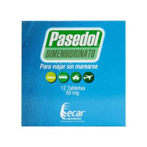 Pasedol Dimenhidrinato 50 Mg 12 Tabletas