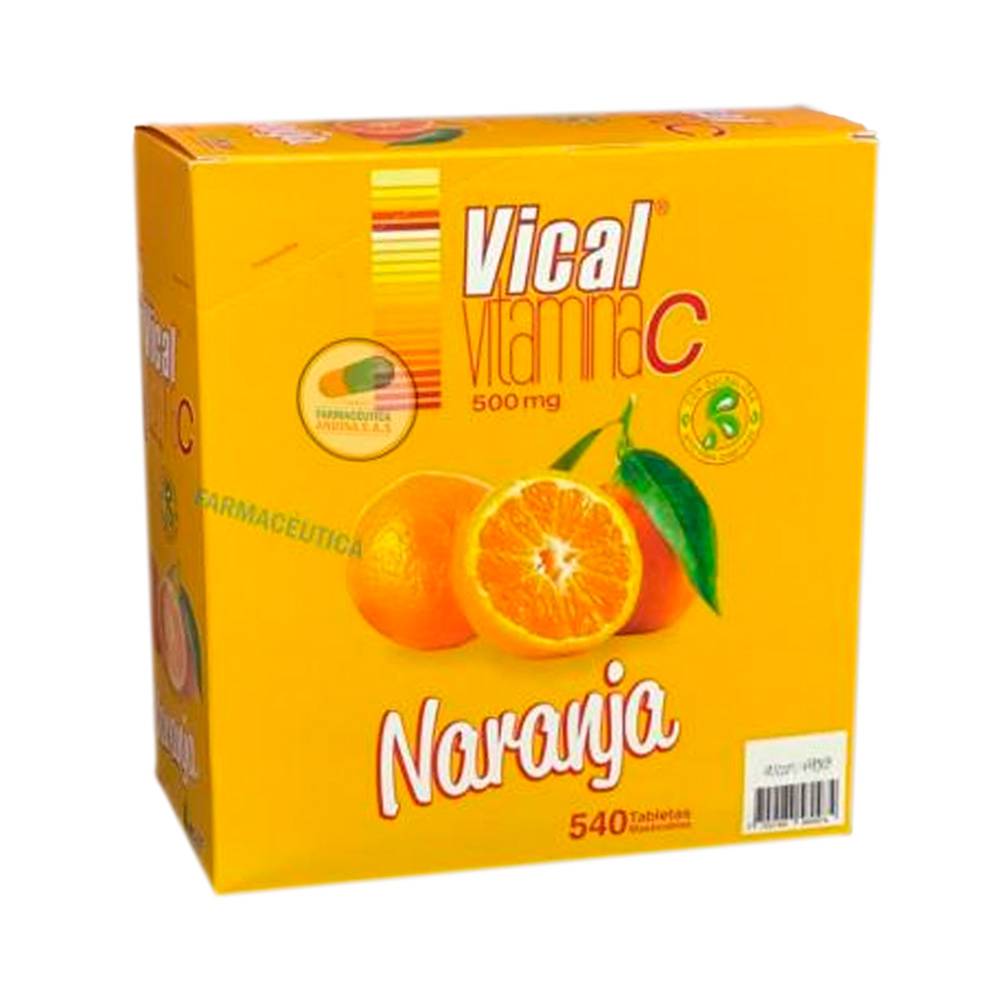 Vical Vitamina C 500 mg 540 Tabletas