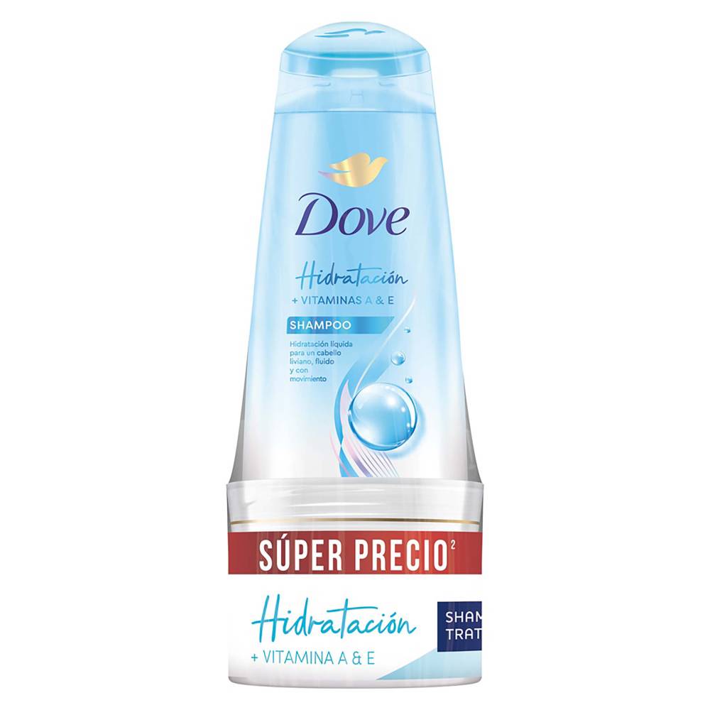 Shampoo Dove Hidratacion 400 ml Tratamiento 300 g