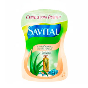 Crema Para Peinar Savital Elixir Romero 20 Sobres 22 ml