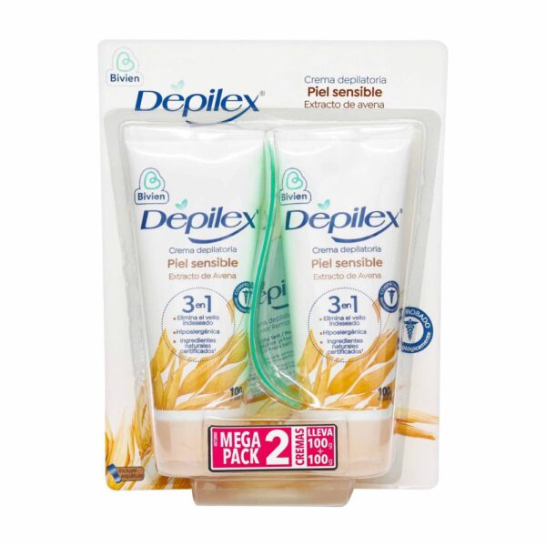 Crema Depilex 3 en 1 Piel Sensible 100 g X 2