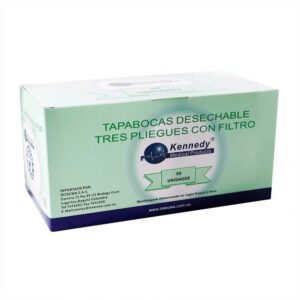 Tapabocas Desechable Kennedy Termosellado 50 Unidades