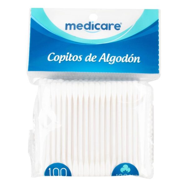 Copitos De Algodon Medicare Biodegradables 100 Uidades