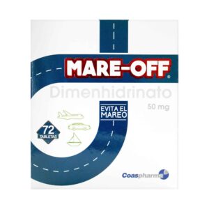 Mare Off 50 mg Caja 72 Tabletas Evitar El Mareo Coaspharma