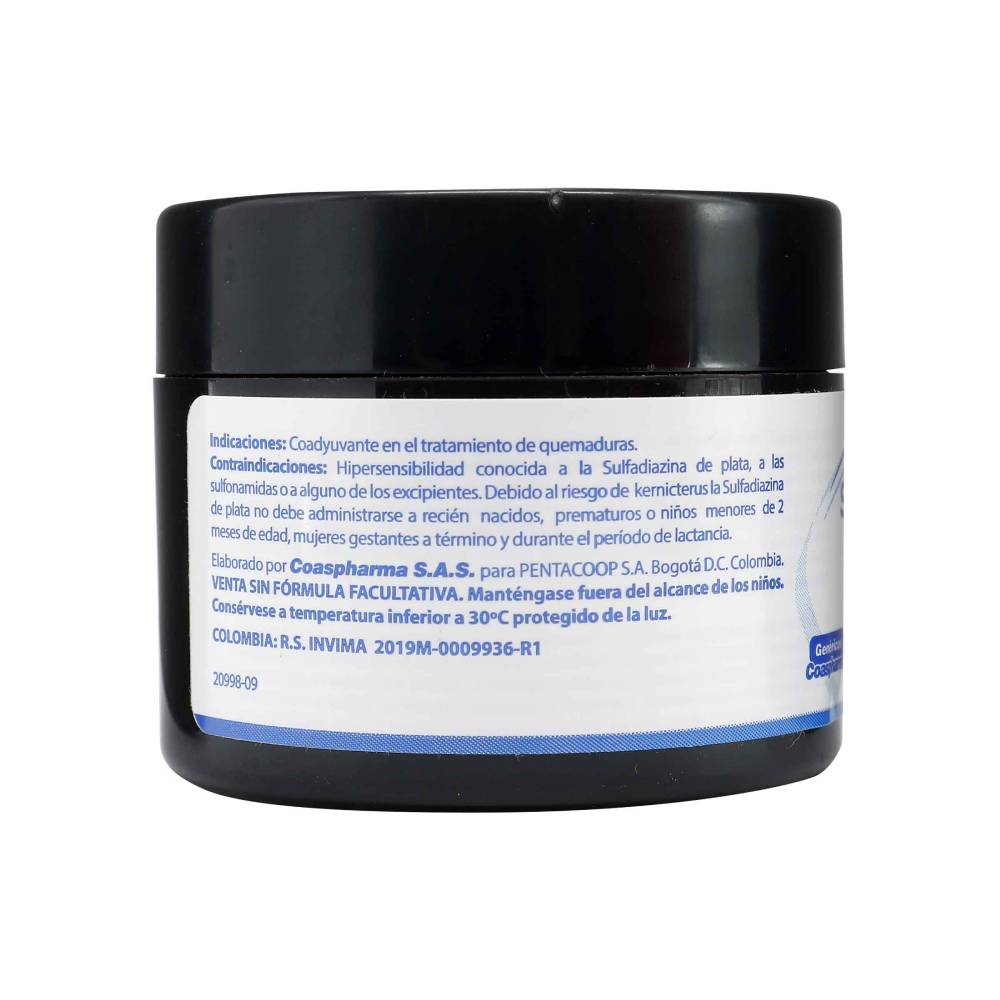 Sulfadíazina de Plata 1% 30 g Coaspharma - Imagen 2