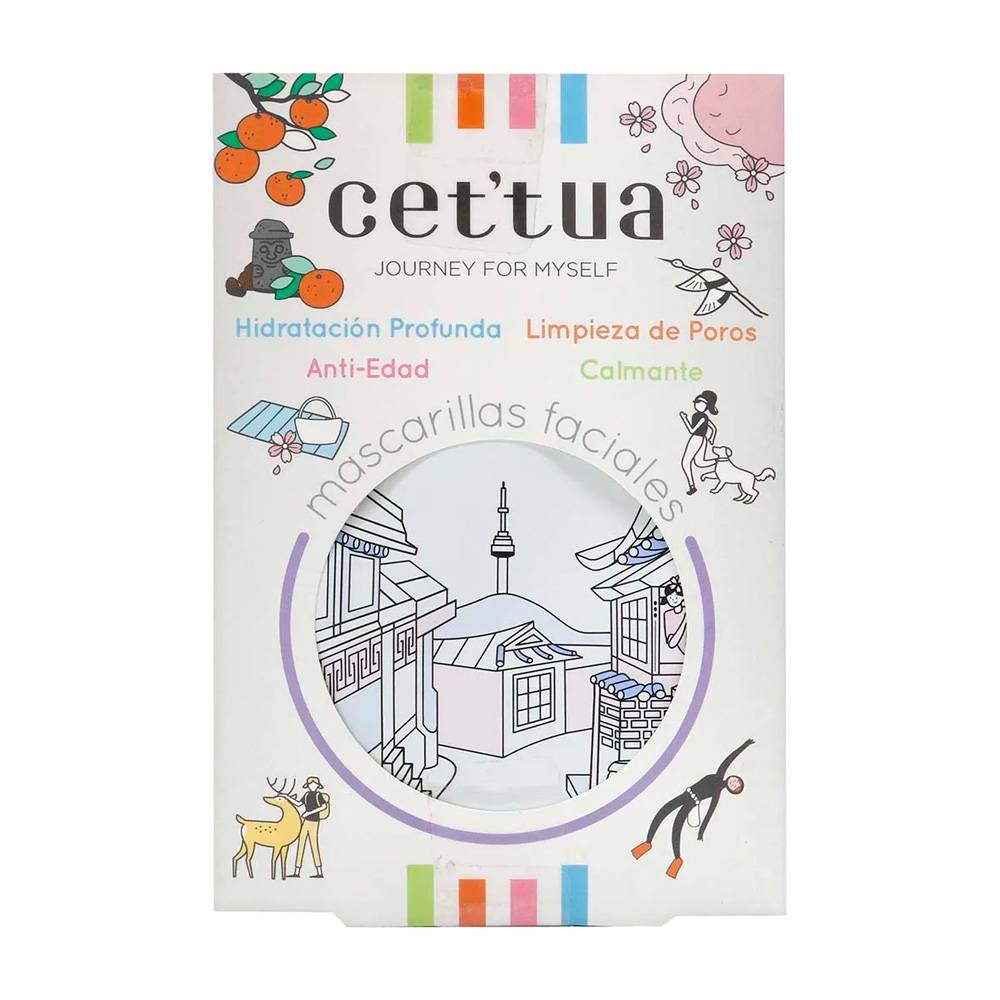 Kit Mascarillas Faciales Cettua 4 Unidades