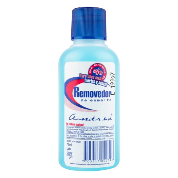 Removedor De Esmalte Andrea 75 Ml